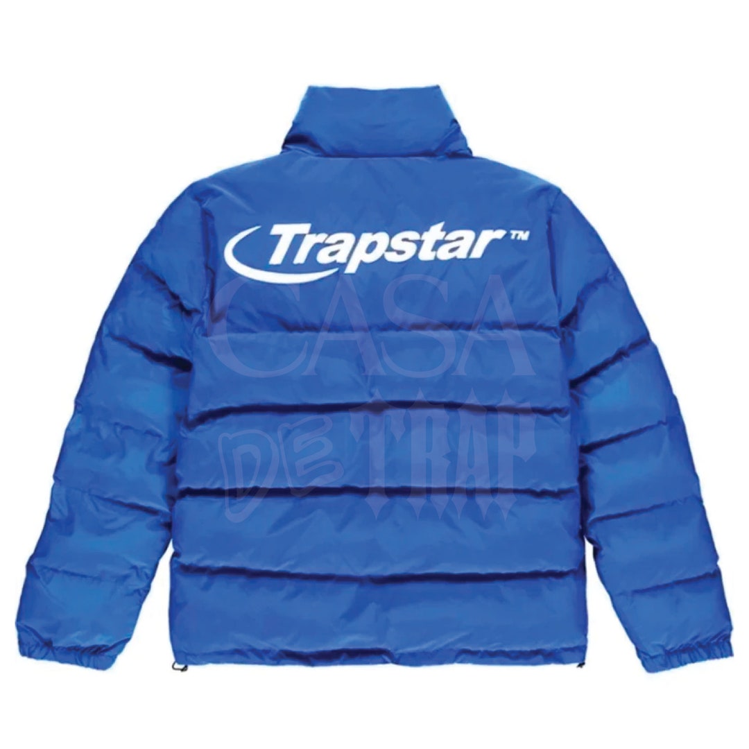 Trapstar Puffer Jacket Hyperdrive Jacket Blue White Etsy