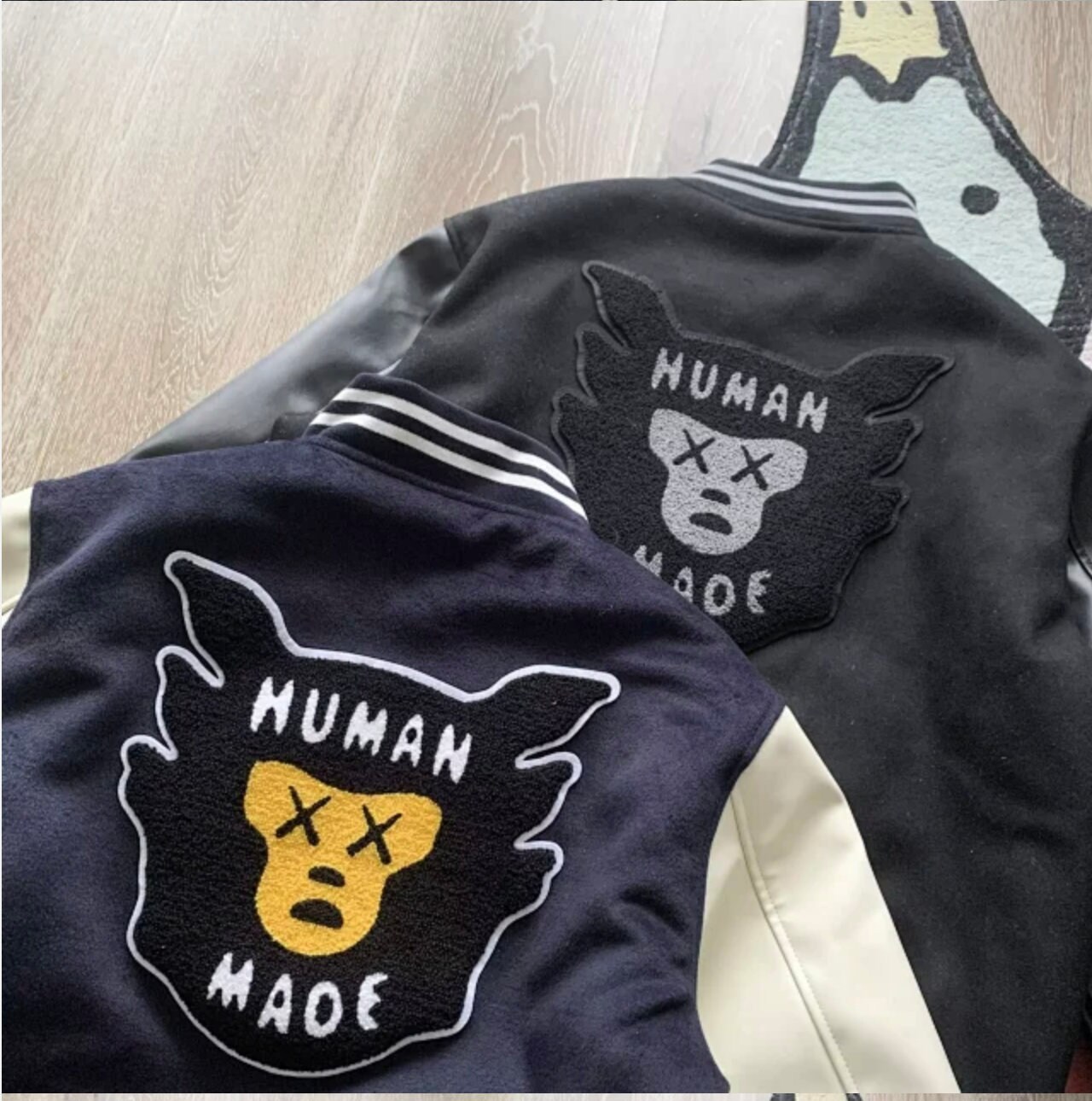 Human Made Chenille Embroidered Varsity Jacket -  Finland