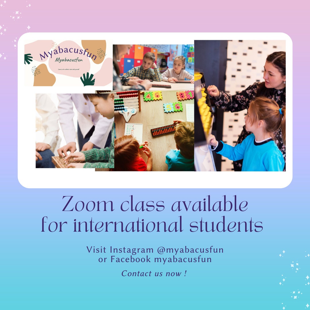 Abacus Soroban Counting Flash Cards, Printable Math Activity, Preschool