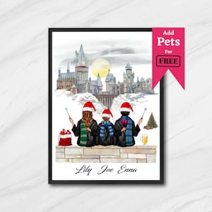 Stampa personalizzata "Mago Amici" per Natale, stampa "Mago Migliore Amico", regalo per il migliore amico, regalo in stile mago per BFF, regalo di compleanno