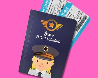 Flight Logbook for Girls "Earhart" by Junior Frequent Flyer (U.S. Edition)