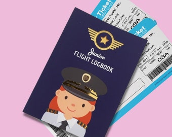 Flight Logbook for Girls by Junior Frequent Flyer