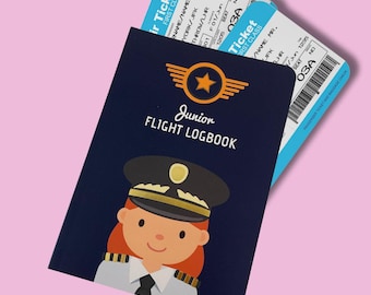 Flight Logbook for Girls by Junior Frequent Flyer (2025 Edition)
