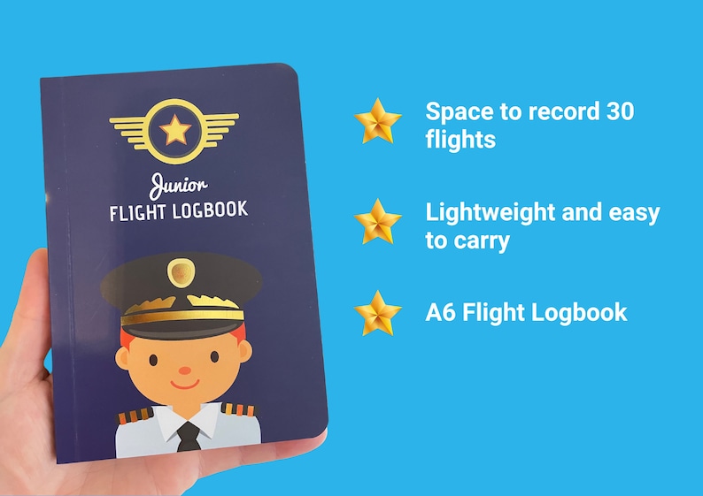 Flight Logbook for Boys by Junior Frequent Flyer (3rd Edition) - Etsy ...