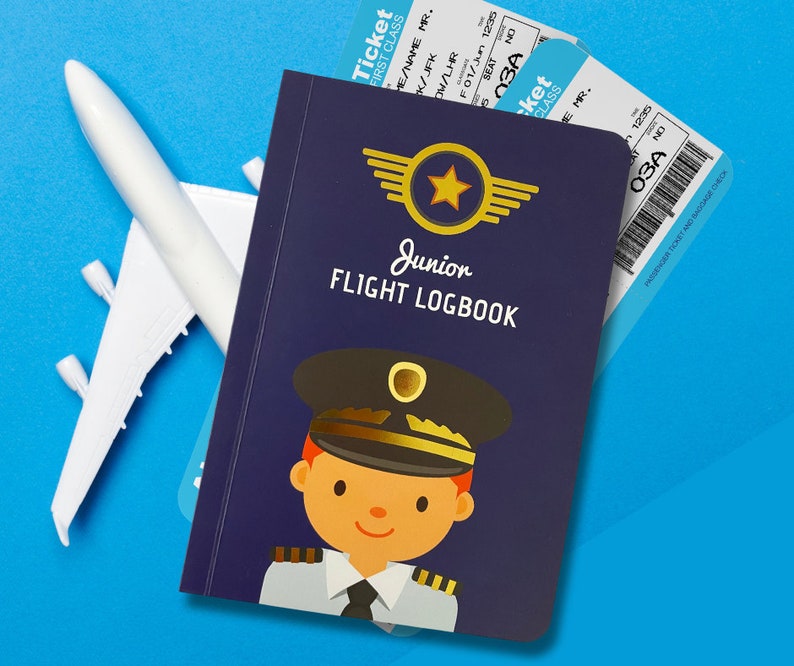 Flight Logbook for Boys by Junior Frequent Flyer 3rd Edition image 1