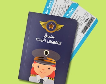 Flight Logbook for Girls "Darcy" by Junior Frequent Flyer (U.S. Edition)