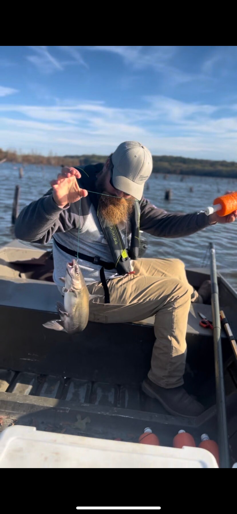 Custom Set of 5 Orange Fishing Jugs Custom Fishing Noodles Catfish