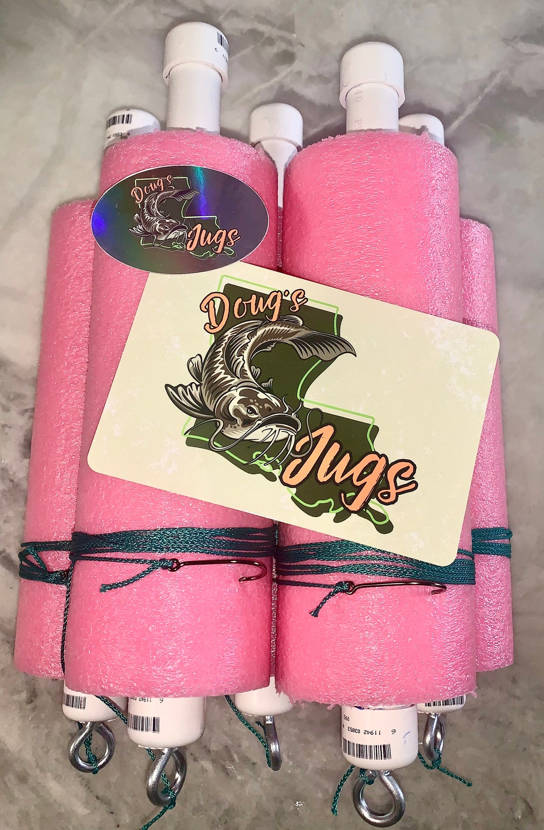 Fishing Jugs Doug's Jugs Set of Five Custom PINK Etsy