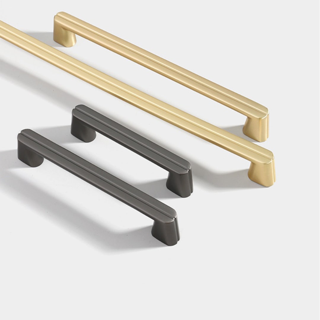 3.75 5 7.56 12.6 Gold Gray Ikea Knobs Pulls Handles Modern Black Kitchen Drawer Pulls