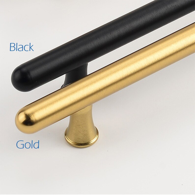 3.75 5 6.3 10 16.4 Long Gold Black Knurling Wardrobe Cabinet Pulls Handles Modern Drawer Pulls Handles Gold Cabinet hardware hw962 image 5
