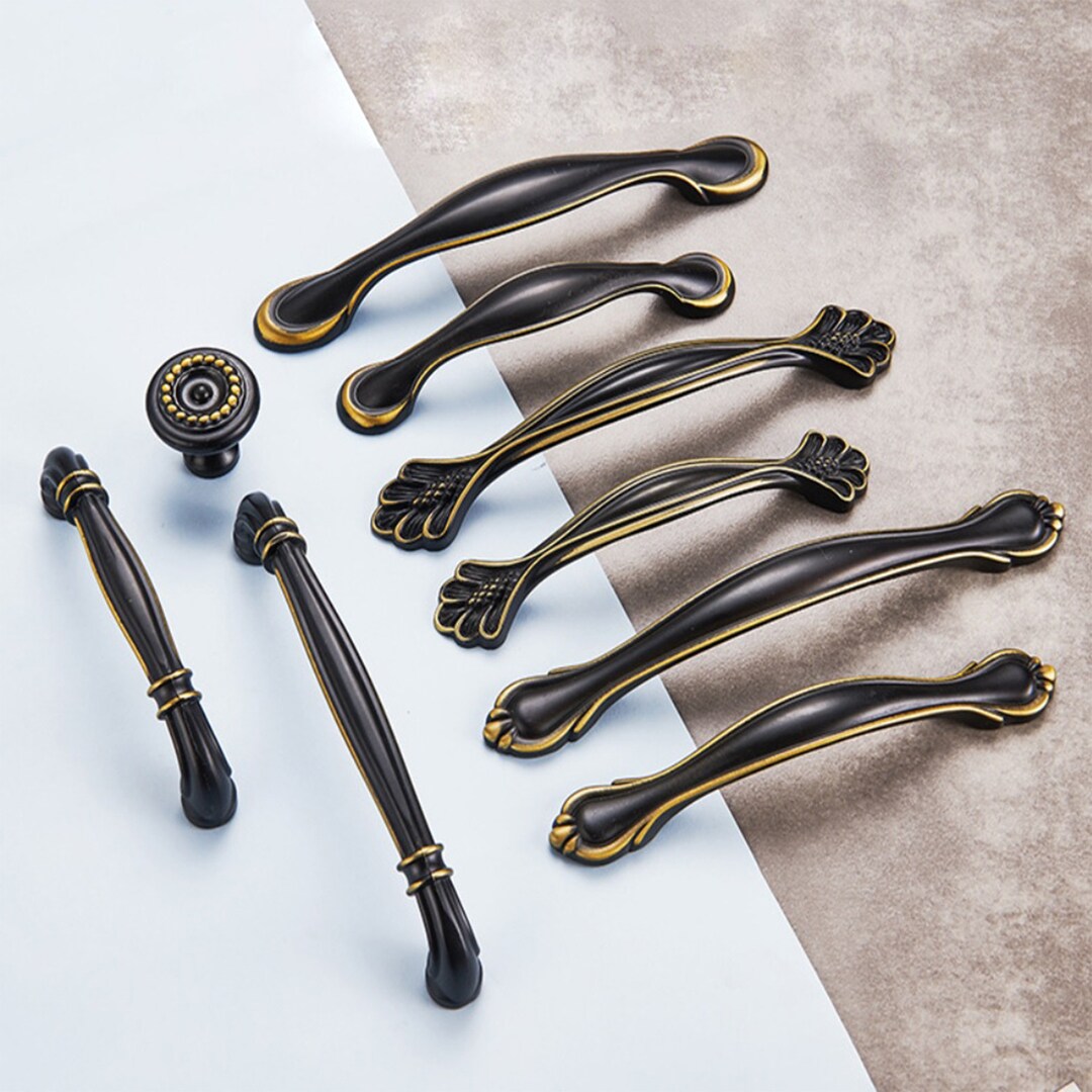 3.75 5 Black Bronze Kitchen Knobs Pulls Cupboard Handles