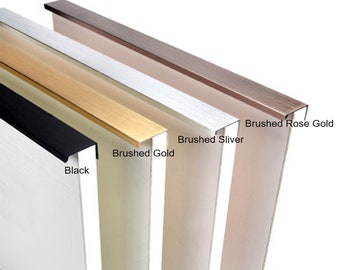 10 "12,6" 16,4" Gold Schwarz Verstecken Schrank Möbelgriffe Unsichtbare Moderne Einfache Schublade Griffe Aluminium Schrank Hardware HW964