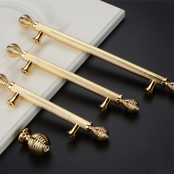 Gold Cabinet Pulls - Etsy