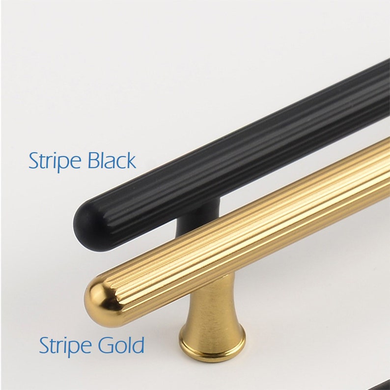 3.75 5 6.3 10 16.4 Long Gold Black Knurling Wardrobe Cabinet Pulls Handles Modern Drawer Pulls Handles Gold Cabinet hardware hw962 image 6