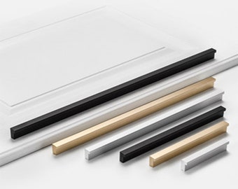 11.3“ 13.9” 17.6“ Black Sliver Gold Long Cabinet Handles Pulls Modern Simple Drawer Handles Pull Dresser Handle Pull Cabinet Hardware hw1653