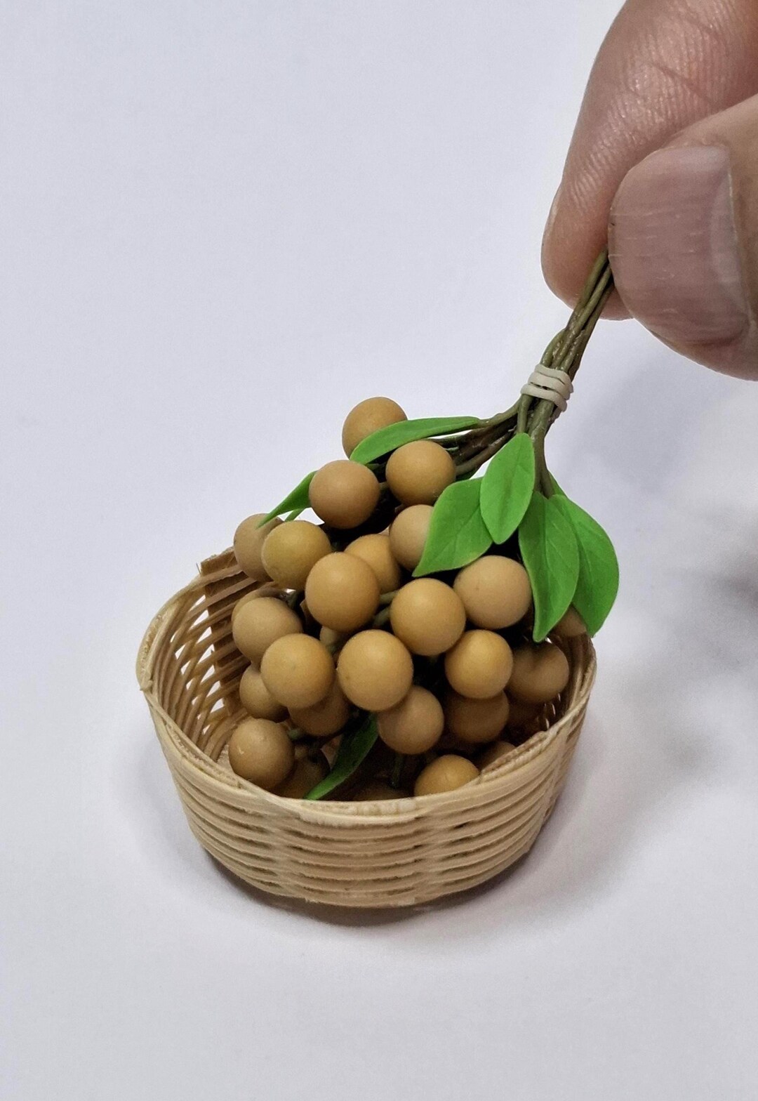 Mini Longan, Miniature Longan, Fruit for Dollhouse, Handmade Miniatures ...
