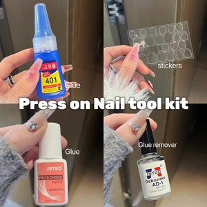 Press on nail tool nail glue nail sticker glue remover nail kit-Dorisnails