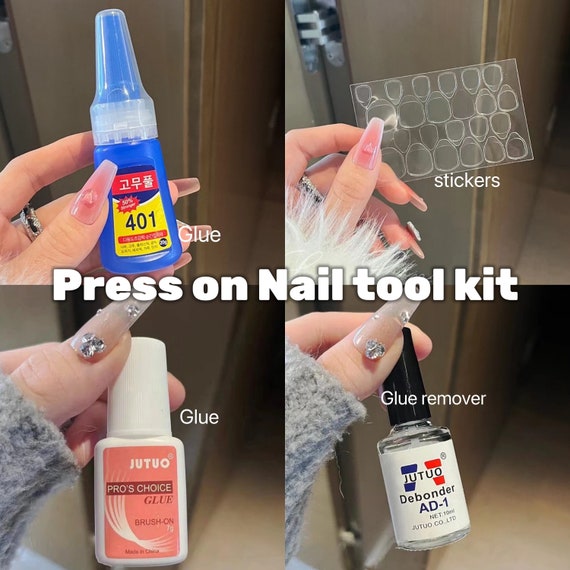Press on Nail Tool Nail Glue Nail Sticker Glue Remover Nail Kit-dorisnails  