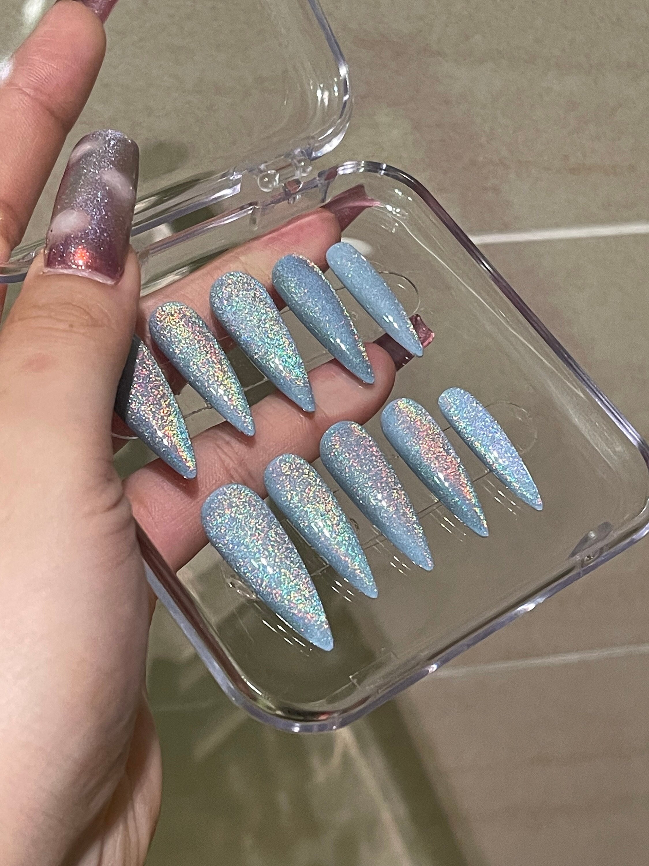 Nail Art Sequins Holographic Glitter Shell Sequins Nail Glitters Splarkly  Laser Pieces Iridescent Glitter Nail Sequins Chunky Glitter Flakes  Irregular Craft 
