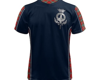 Clan MacLean Crest & Tartan Football Shirt