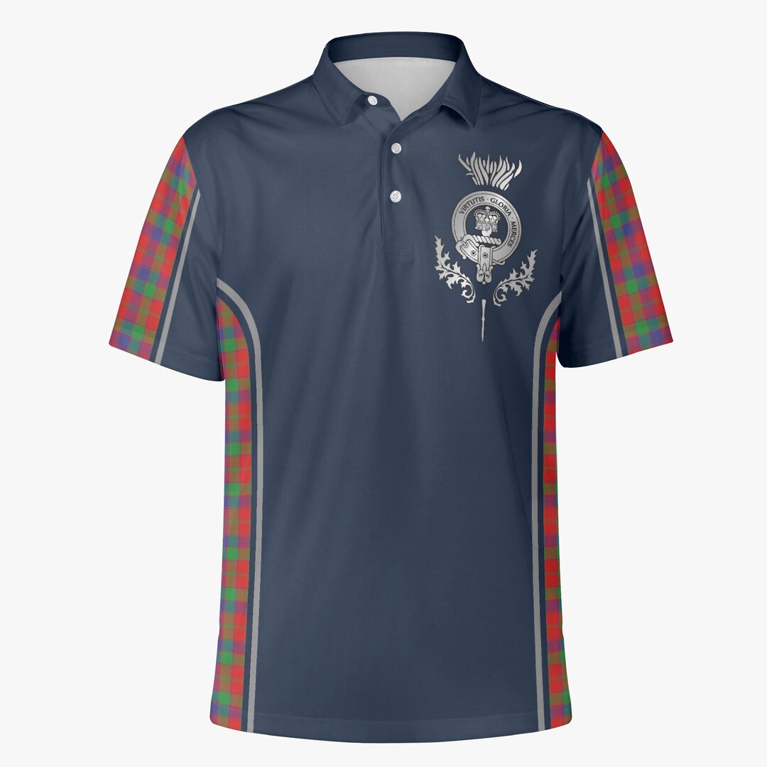 Clan Donnachaidh | Robertson Crest & Tartan Polo Shirt - Etsy