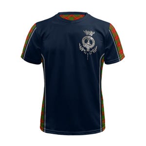 Clan Cameron Crest & Tartan Football Shirt