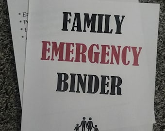 Family Emergency Binder