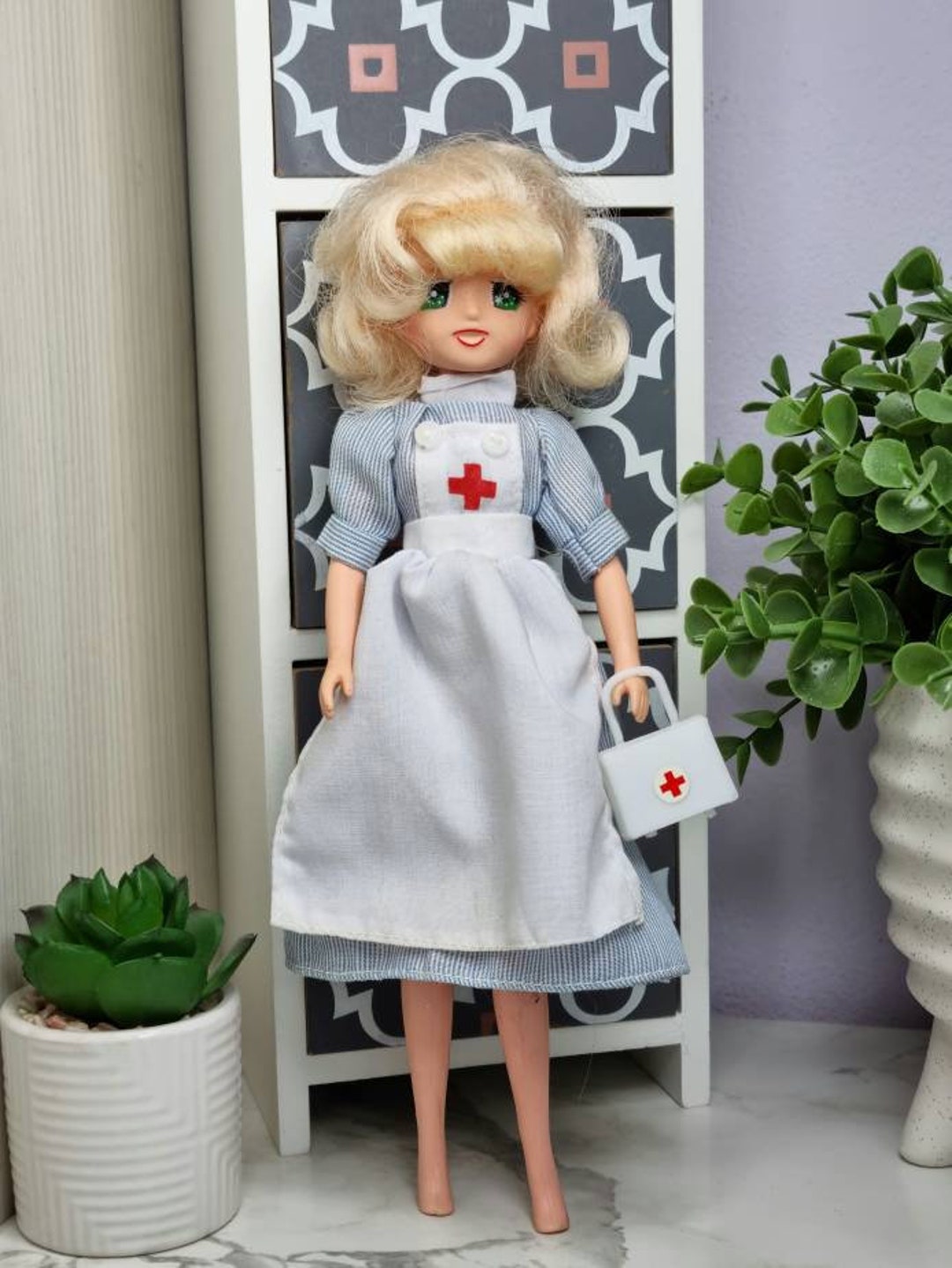 Candy Candy Nurse Infermiera Puppe Polistil 1981 Vintage Anime Puppe Barbie Etsy