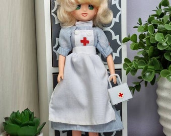 Candy Candy Nurse Infermiera doll Polistil 1981 Vintage Anime doll Barbie