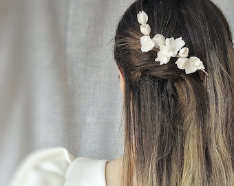 Peigne à cheveux, peigne à cheveux de mariage, peigne à fleurs, peignes décoratifs, peigne de mariée, peigne à fleurs à fleurs, petits peignes à cheveux, postiche de mariée,