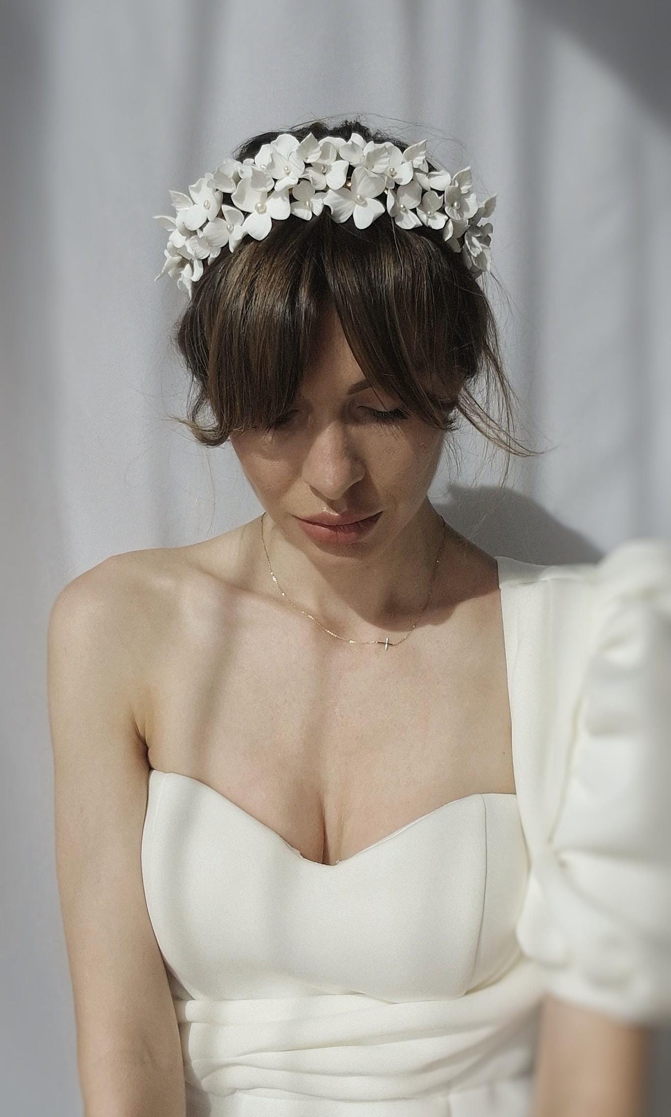 Bandeau Couronne Fleur Cheveux Floral - Style Halo Coachella, Mariage, Festival EDM, Neuf Sans étiquette