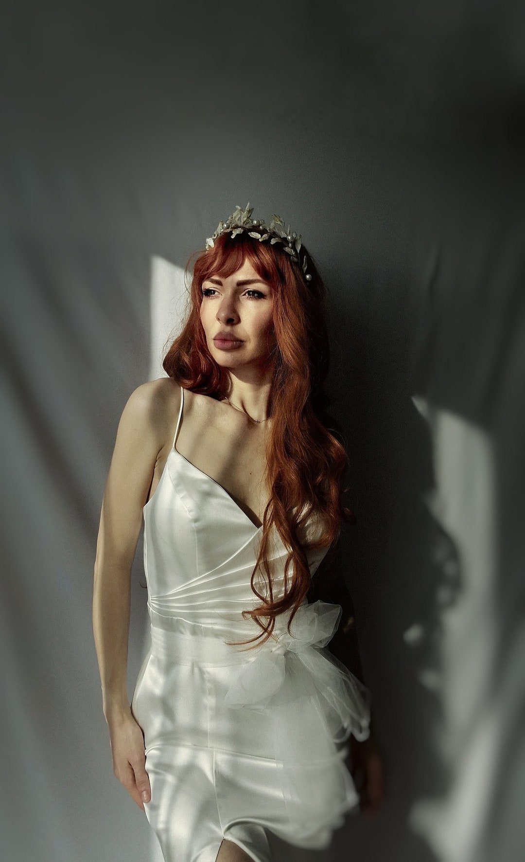 Couronne de feuille d'or, diadème en feuille de laurier, bandeau