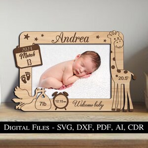 Marco De Fotos Para Bebé Con Forma De Vientre Embarazado - Madera De Tilo, Incluye Base Y Placa Conmemorativa
