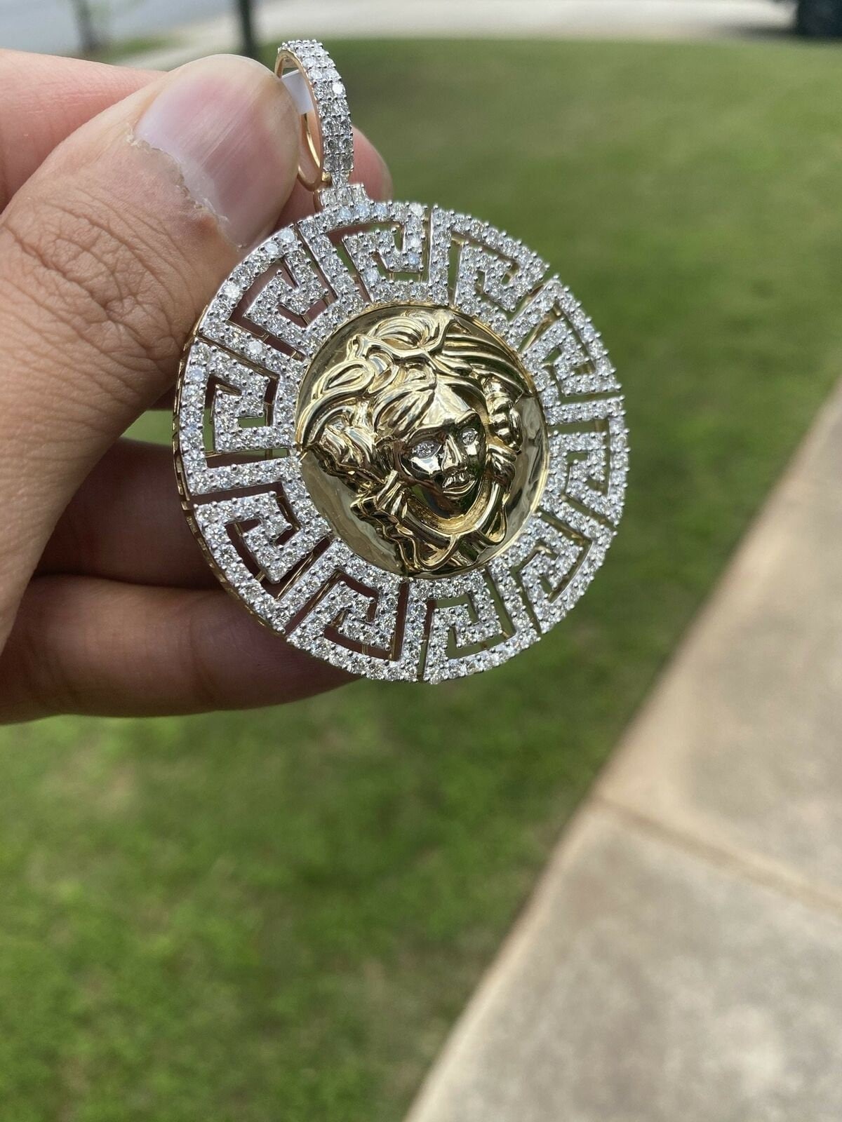 14k gold versace pendant deals