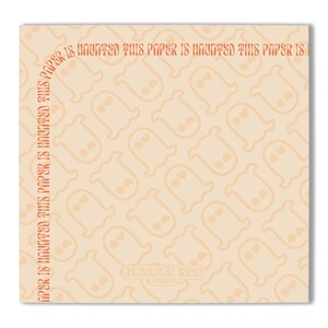 This Paper is Haunted Sticky Notes | Retro ghost pattern Post-it notes | Halloween sticky notes | Ghost Stationery
