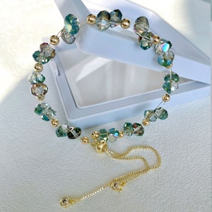 Green crystal bracelet