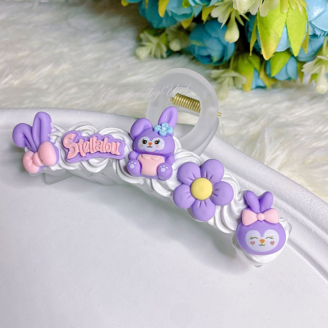 Handmade Kawaii Cute Decoden Hair Clips Hair Grasp Etsy