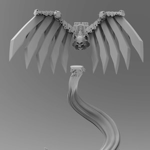 Demon Wing Bits | Hades Persephonae | Grimdark Sci-fi | Tabletop Miniature | 28 mm 32 mm scale | Premium Resin | 3D Printed | Atlan Forge