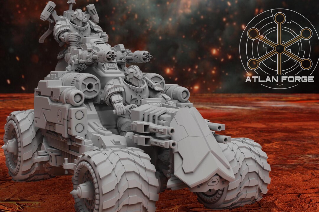 Templar ATV Vehicle | Grimdark Sci-fi | Tabletop Gaming Miniature | 28 ...