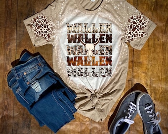 Wallen | Cowprint | Cowhide | Western | Music | Cowboy | Country | Sublimation | Bleached