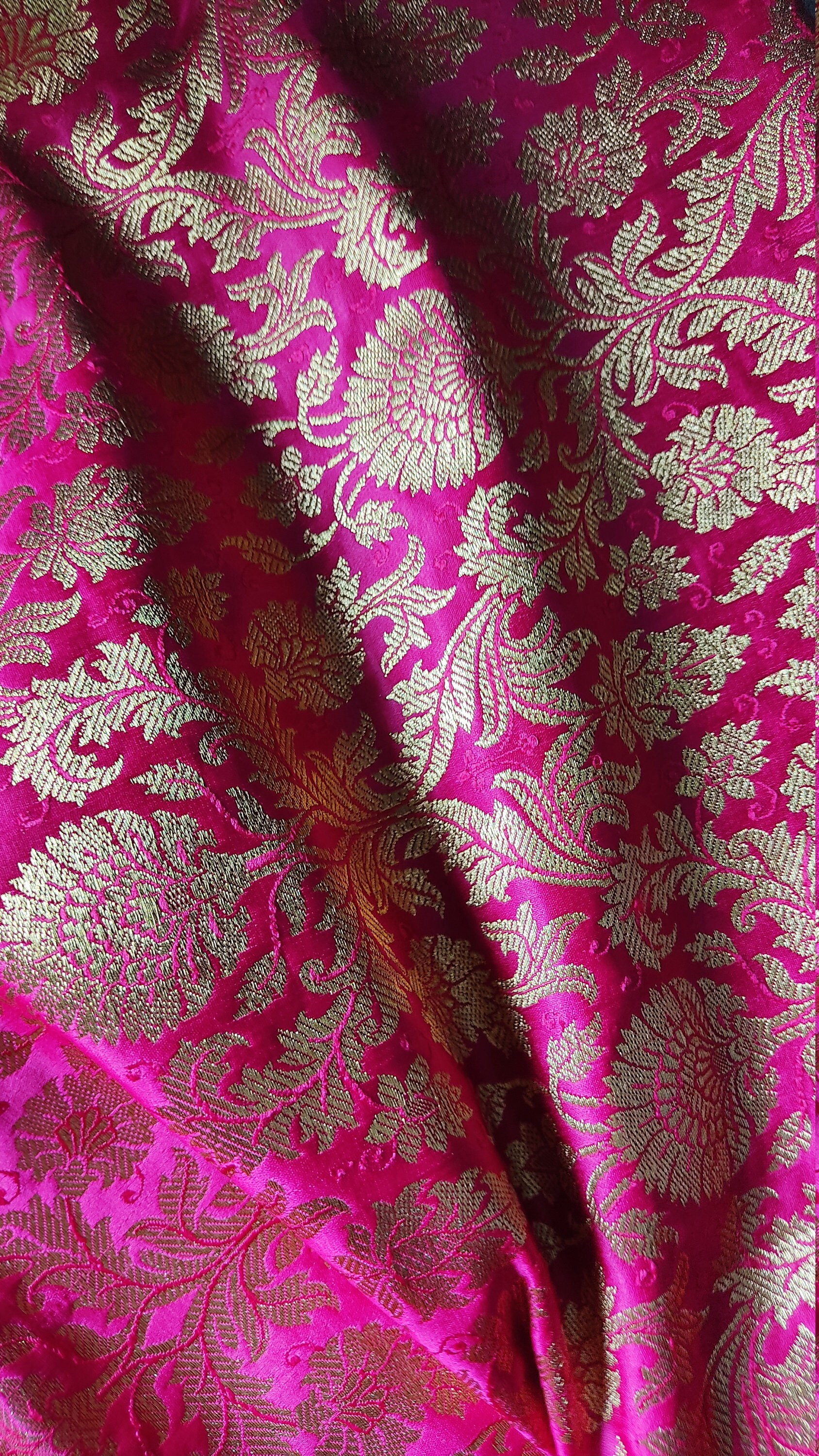 Cotton banarasi fabric cheap