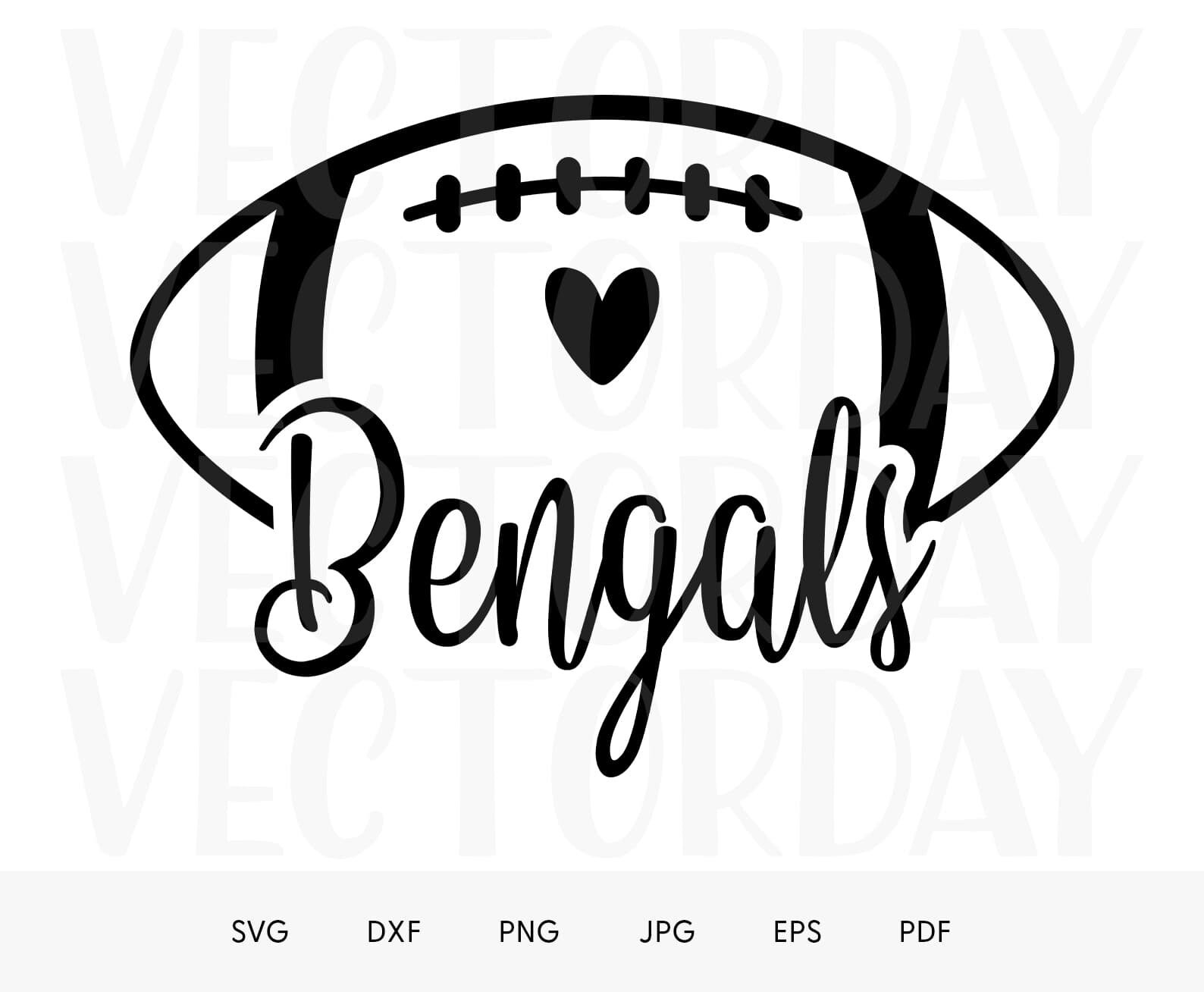 Bengals Football Svg Bengals Mascot Svg Team Mascot Svg Etsy