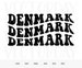 Denmark Wavy Stacked Svg, Denmark Mascot Svg, Team Mascot Svg, World Cup Team svg, Denmark Sublimation Png, Cricut Cut File, Silhouette 