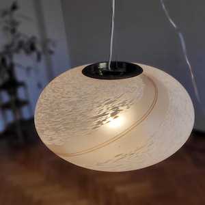 Mid Century Murano Glass Pendant Light Murano Glass Ceiling Globe Lamp Ceiling Lamp Murano Chandelier White Glass Lamp