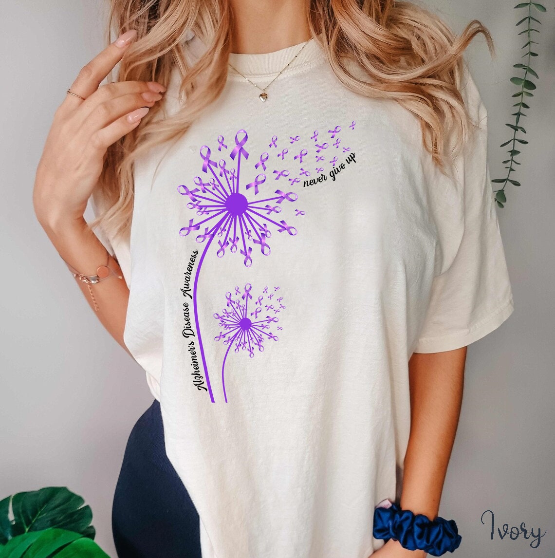 Comfort Color Dandelion Alzheimer Awareness Month Shirt - Etsy