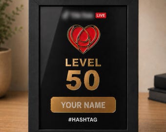 Premio de nivel personalizado de TikTok