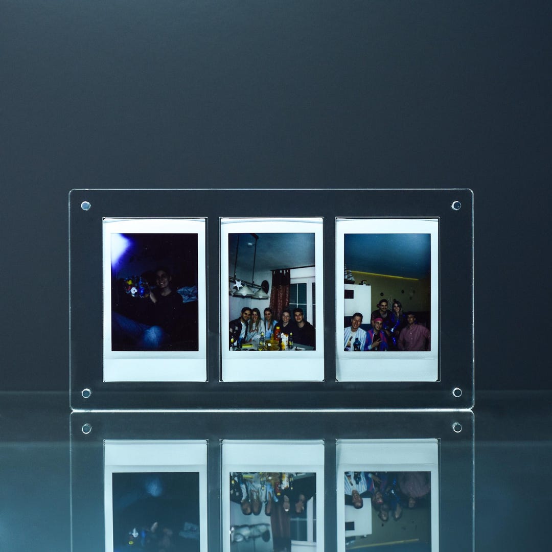 Instand Photo Acrylic Frame (3 Slot) - Etsy