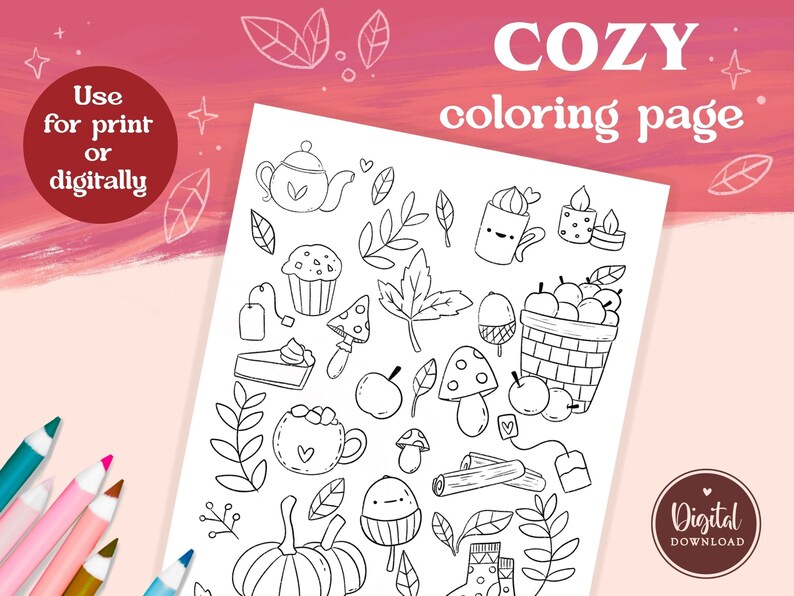 10 Fall Coloring Pages for a Cozy Season
