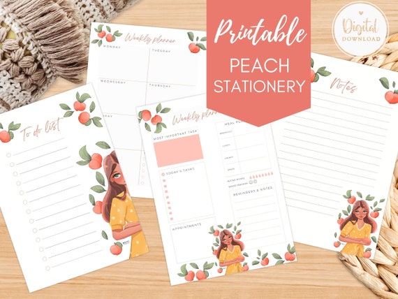 Printable Notes to Do List Printable Stationery Digital - Etsy