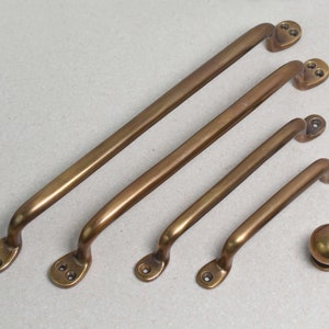 Unlacquered Brass Antique Serene Handles and Knobs I Limited Stock